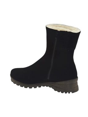 La Canadienne Aidan City Dry Genuine Shearling Lined Black Waterproof Boots